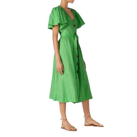 Nicholas Troy Linen Dress Size 12 - Picture 2 of 12